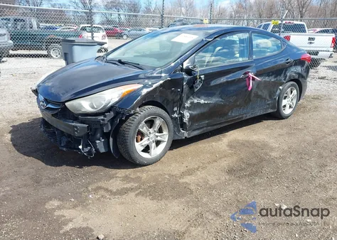 2013 Hyundai Elantra Gls z USA, uszkodzony, nr VIN KMHDH4AE0DU738550